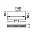 Sursa de lumina pentru sine trifazate NovaLuce KAMALA metal, negru, LED, 3000K, 15W, 2000lm - 9070135