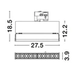 Sursa de lumina pentru sine trifazate NovaLuce KAMALA metal, alb, LED, 3000K, 15W, 2000lm - 9070136