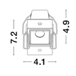 Spot incastrabil NovaLuce AKIRA metal, alb, LED, 3000K, 3W, 160lm - 9070151