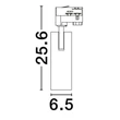 Sursa de lumina pentru sine trifazate NovaLuce EURIKA metal, alb, LED, 3000K, 20W, 1370lm - 9070160