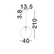 Pendul NovaLuce WABI metal, hartie, negru, alb, E27 - NL-9070621