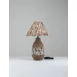Veioza NovaLuce WABI ceramic, textil, maro, E27 - NL-9070625