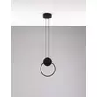 Pendul NovaLuce WIRO metal, negru, LED, 3000K, 11W, 770lm - NL-9080131