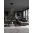 Pendul NovaLuce GRATTA metal, negru, LED, 48W, 1920lm, 3200K - NL-9081804