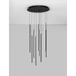 Pendul NovaLuce GRATTA metal, negru, LED, 48W, 1920lm, 3200K - NL-9081804
