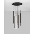 Pendul NovaLuce GRATTA metal, negru, LED, 48W, 1920lm, 3200K - NL-9081804