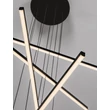 Pendul NovaLuce GRATTA metal, negru, LED, 49W, 1715lm, 3200K - NL-9081805