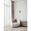 Aplica de perete NovaLuce GRATTA metal, negru, LED, 11W, 427lm, 3200K - NL-9081806