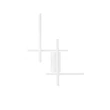 Aplica de perete NovaLuce APECHO metal, alb, LED, 34W, 1360lm, 3200K - NL-9081812