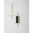 Aplica de perete NovaLuce APECHO metal, negru, auriu, LED, 34W, 1215lm, 3200K - NL-9081813