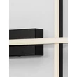 Aplica de perete NovaLuce QUAM metal, negru, LED, 14W, 622lm, 3200K - NL-9081814