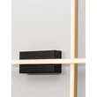 Aplica de perete NovaLuce QUAM metal, negru, auriu, LED, 14W, 633lm, 3200K - NL-9081816