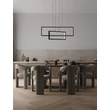 Pendul NovaLuce ALIS metal, negru, LED, 47W, 1180lm, 3200K - NL-9081817
