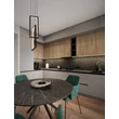 Pendul NovaLuce ALIS metal, negru, LED, 37W, 925lm, 3000K - NL-9081818