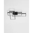 Plafoniera NovaLuce ALIS metal, acril, negru, alb, LED, 48W, 2200lm, 3200K - NL-9081822