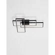 Plafoniera NovaLuce ALIS metal, acril, negru, alb, LED, 48W, 2200lm, 3200K - NL-9081822