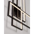 Plafoniera NovaLuce ALIS metal, acril, negru, alb, LED, 48W, 2200lm, 3200K - NL-9081822