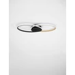 Plafoniera NovaLuce AVEO metal, acril, negru, auriu, alb, LED, 43W, 1720lm, 3200K - NL-9081825