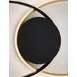 Plafoniera NovaLuce AVEO metal, acril, negru, auriu, alb, LED, 43W, 1720lm, 3200K - NL-9081825