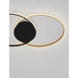 Plafoniera NovaLuce AVEO metal, acril, negru, auriu, alb, LED, 43W, 1720lm, 3200K - NL-9081825