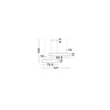 Pendul NovaLuce LIAISE metal, negru, auriu, LED, 49W, 2060lm, 3200K - NL-9081827
