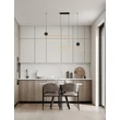 Pendul NovaLuce LIAISE metal, negru, auriu, LED, 49W, 2060lm, 3200K - NL-9081827