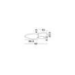 Plafoniera NovaLuce ALTUS metal, acril, alb, LED, 31W, 1787lm, 3200K - NL-9081828