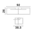 Plafoniera NovaLuce CLEA metal, negru, LED, 3000K, 31W, 3180lm - NL-9086023