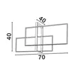 Plafoniera NovaLuce CLEA metal, auriu, LED, 3000K, 26W, 3772lm - NL-9086026