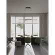 Pendul NovaLuce AKRO metal, negru, LED, 41W, 2253lm, 2700K-3000K-4000K - NL-9088119