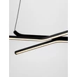 Pendul NovaLuce AKRO metal, negru, LED, 41W, 2253lm, 2700K-3000K-4000K - NL-9088119