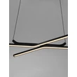 Pendul NovaLuce AKRO metal, negru, LED, 41W, 2253lm, 2700K-3000K-4000K - NL-9088119
