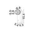 Aplica de perete NovaLuce NOTIC metal, alb, LED, 7W, 3000K, 455 Lm - NL-9088169