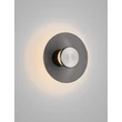 Aplica de perete NovaLuce ESTI metal, sticla, nichel, gri, 7W, LED, 3000K, 180 Lm - NL-9088200