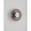 Aplica de perete NovaLuce ESTI metal, sticla, nichel, maro,7W, LED, 3000K, 180 Lm - NL-9088201