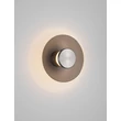 Aplica de perete NovaLuce ESTI metal, sticla, nichel, maro,7W, LED, 3000K, 180 Lm - NL-9088201