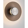 Aplica de perete NovaLuce ESTI metal, sticla, nichel, maro,7W, LED, 3000K, 180 Lm - NL-9088201