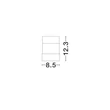 Plafoniera NovaLuce GLOVIA metal, sticla, negru, transparent, LED, 14W, 2700-3000K, 913 Lm - NL-9088202