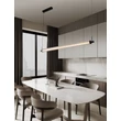 Pendul NovaLuce GLOVIA metal, sticla, negru, LED, 27W, 2700-3000K, 1890 Lm - NL-9088204