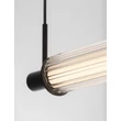 Pendul NovaLuce GLOVIA metal, sticla, negru, LED, 27W, 2700-3000K, 1890 Lm - NL-9088204