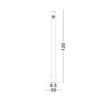Lampadar NovaLuce GLOVIA metal, sticla, negru, transparent, LED, 19W, 2700-3000K, 871 Lm - NL-9088205