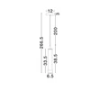 Pendul NovaLuce GLOVIA metal, sticla, negru, LED, 14W, 2700-3000K, 856 Lm - NL-9088206