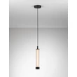 Pendul NovaLuce GLOVIA metal, sticla, negru, LED, 14W, 2700-3000K, 856 Lm - NL-9088206