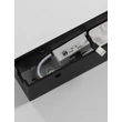 Aplica de perete NovaLuce GLOVIA metal, sticla, negru, transparent, LED, 17W, 2700-3000K, 788 Lm - NL-9088207