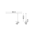 Veioza NovaLuce TENSO metal, plastic, alb, LED, 17W, 3000K, 678 Lm - NL-9088208