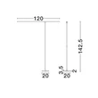Lampadar NovaLuce TENSO metal, plastic, negru, LED, 24W, 3000K, 909 Lm - NL-9088211