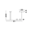 Pendul NovaLuce VEA metal, acril, sampanie, LED, 53W, 2700-3000K, 2323Lm - NL-9088213