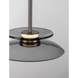 Pendul NovaLuce ESTI metal, sticla, nichel, fumuriu, LED, 10W, 3000K, 543 Lm - NL-9088217