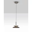 Pendul NovaLuce ESTI metal, sticla, nichel, fumuriu, LED, 10W, 3000K, 543 Lm - NL-9088218