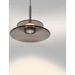 Pendul NovaLuce ESTI metal, sticla, nichel, fumuriu, LED, 10W, 3000K, 543 Lm - NL-9088218